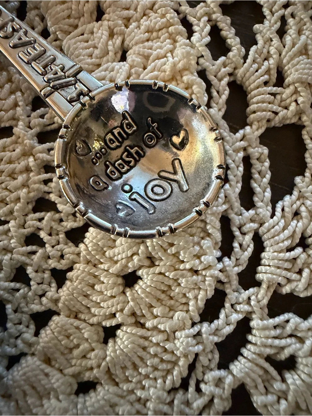 GANZ A Dash of Faith Love Hope Joy Measuring Spoon Set